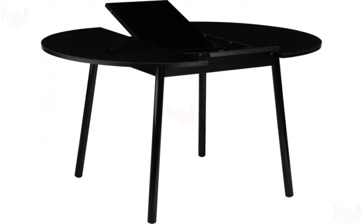 Стол раскладной стеклянный Вин D100 Черный