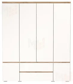  Шкаф ГРЕТТА 6С2Я  Дуб Крафт золотой-Белый