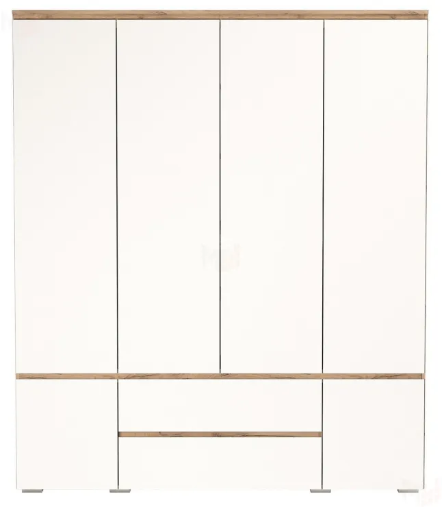  Шкаф ГРЕТТА 6С2Я  Дуб Крафт золотой-Белый