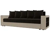 Диван прямой Дубай Лайт ( Коричневый;Бежевый )