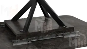 Стол обеденный раздвижной Лиссабон Тип 1 Черный муар, Ателье темный