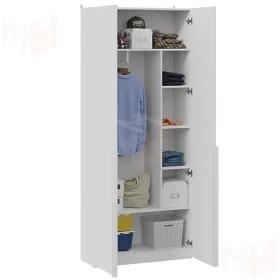 Шкаф для одежды с 2 глухими дверями Порто - СМ-393.07.223 Белый