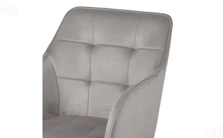 Кресло поворотное Мони Confetti silver/белый