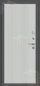 Входная металлическая дверь Тайга-9 Вертикаль Антик Серебряный/Серый