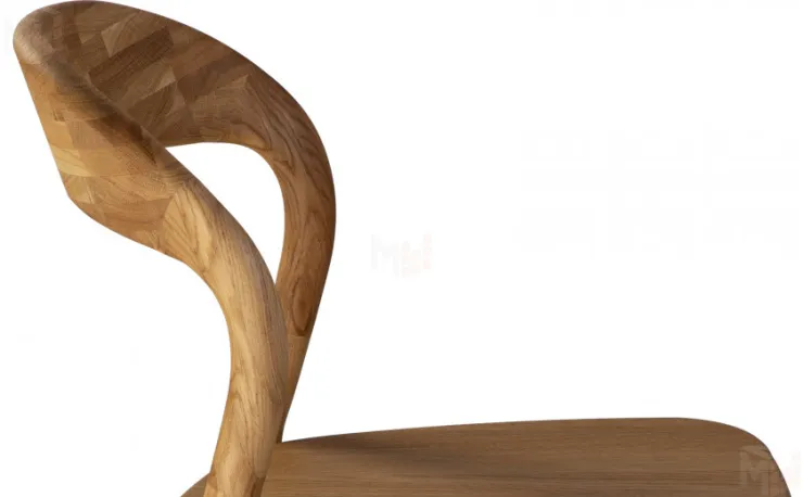 Стул деревянный из массива дуба Соул Дуб светлый