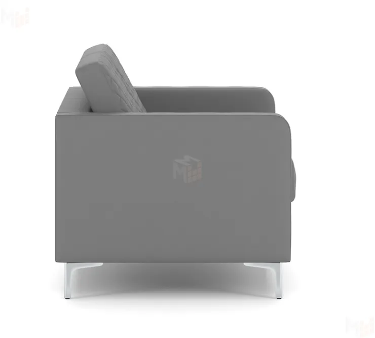 Двухместный офисный диван CHAIRMAN АКТИВ серый