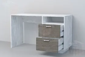 Стол Письменный СТ-3 ПД Эго Бетон Светлый/Камень Темный