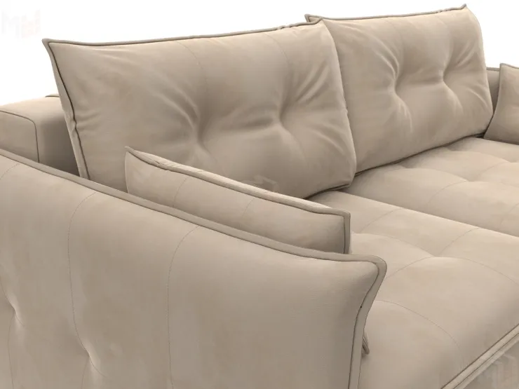 Диван прямой Лига-100 НПБ ( SEVEN 729 бежевый )