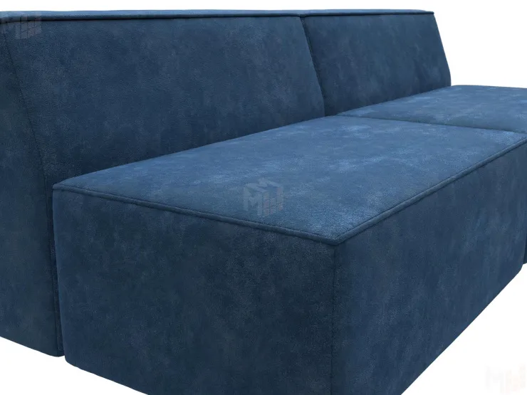 Диван прямой модульный Монс ( BRUT 11 синий )