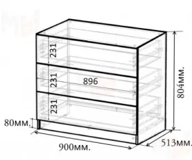 Комод для белья Пираты ПР-12