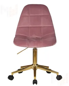 Офисное кресло для персонала DOBRIN DIANA (розовый велюр (MJ9-32))