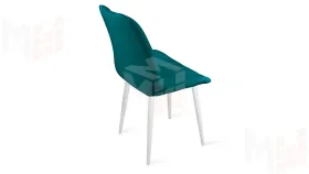 Стул Марвел  К1С Исп. 2 Белый матовый Велюр Confetti  Izumrud