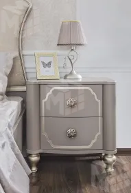 Тумба прикроватная Лали серый камень
