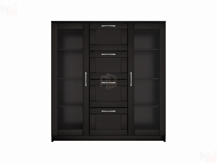 Тумба Сириус 2 двери и 4 ящика 117*123 Венге