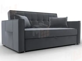 Диван прямой Лига-104 (140) ( SEVEN 17 серый )
