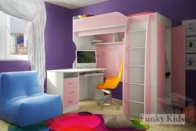 Кровать-чердак Фанки Кидз 11