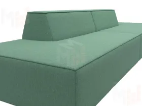 Диван прямой модульный Монс лофт ( Амур зеленый )
