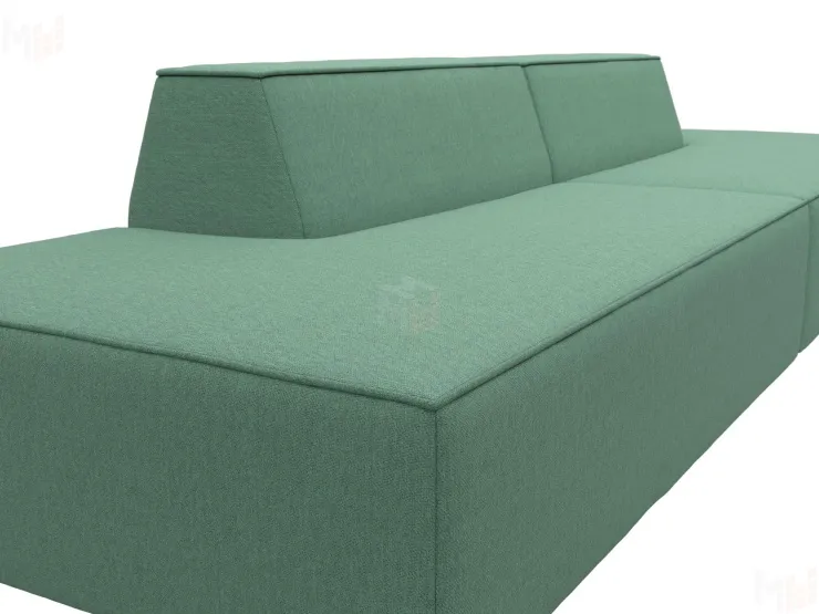 Диван прямой модульный Монс лофт ( Амур зеленый )