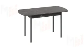 Стол обеденный Крит Черный, Железный камень
