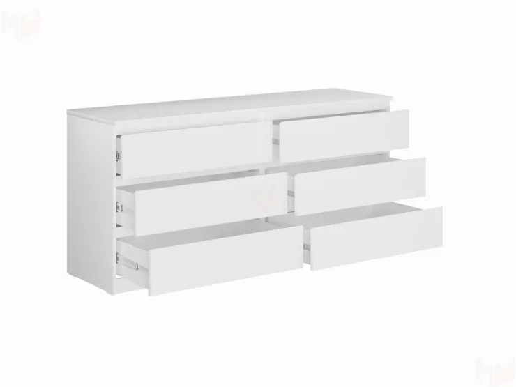 Комод Мальта 6 ящиков (белый)