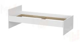 Кровать одинарная с выкатными ящиками  (0,9 x 2,0)  Токио Белый текстурный