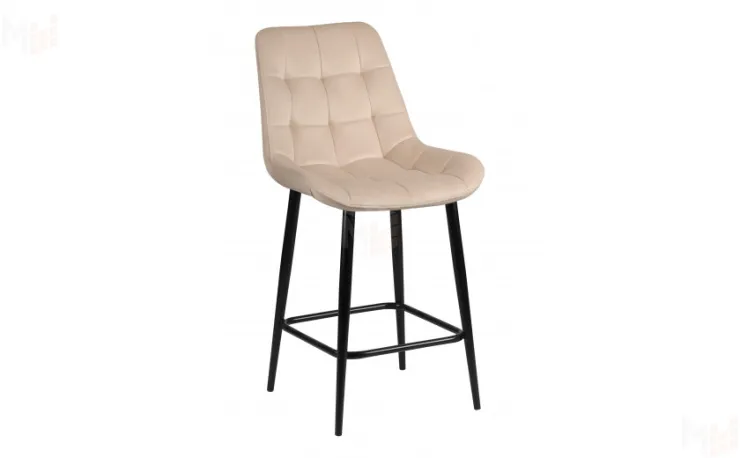 Полубарный поворотный стул Эйден Confetti cream/черный