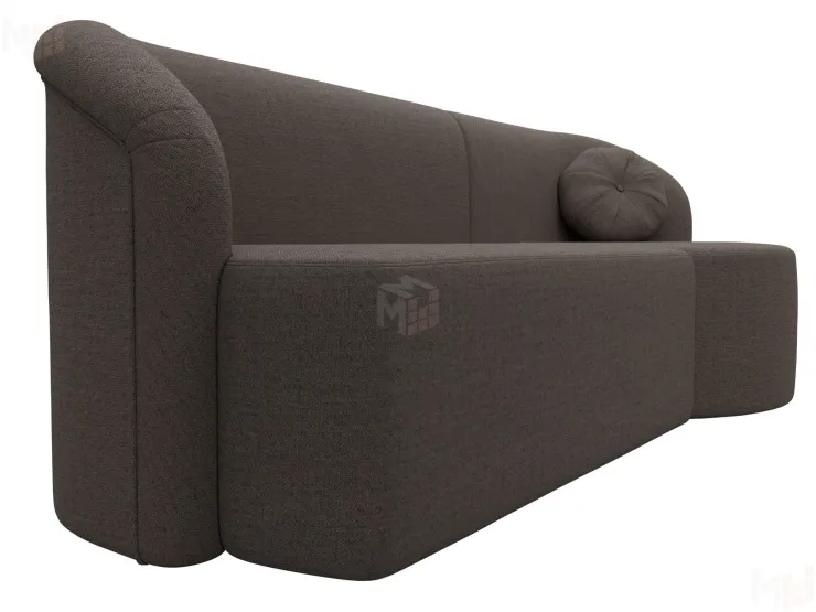 Диван прямой Лига-027 угол правый ( Амур коричневый )