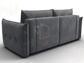 Диван прямой Лига-100 НПБ ( BRUT 16 темно-серый )