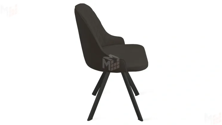 Стул Гранд К2 Черный муар, Велюр Confetti Stone