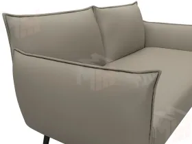 Диван прямой Лига-083 ( экокожа GRIFON 04 бежевый )