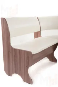 Кухонный уголок Тюльпан (ясень темный/барнео крем)