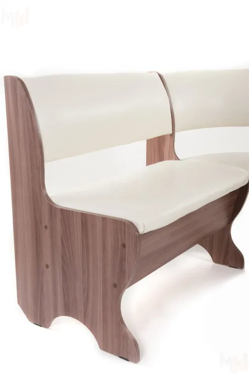 Кухонный уголок Тюльпан (ясень темный/барнео крем)