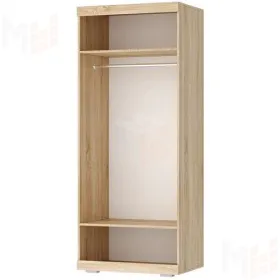 Шкаф ШС-800 СОНАТА со штангой Дуб Сонома-Белый глянец