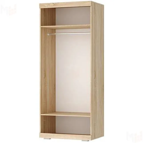 Шкаф ШС-800 СОНАТА со штангой Дуб Сонома-Белый глянец