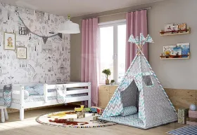 Вигвам зигзаг небесный/звездопад на сером