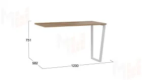 Стол письменный  Порто - ТД-393.15.01 Белый