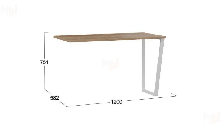 Стол письменный  Порто - ТД-393.15.01 Белый