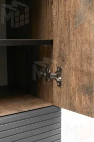 Пенал Копенгаген (венге/черный матовый)