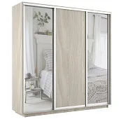 Шкаф-купе Экспресс трио (2 зеркала) 2100 Ясень