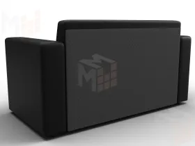 Диван прямой Лига-093 ( Черный )