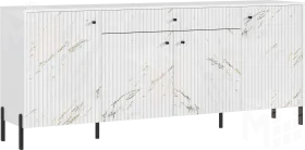 Комод Оливия (белый/мрамор золото) ножки металл