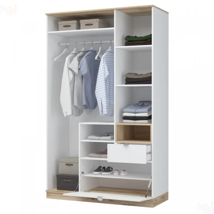 Шкаф 3-х створчатый с зеркалом Юкки ШК 1Я 1350