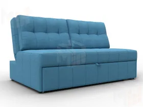 Диван прямой Лига-107 (140) ( Амур 10 голубой )
