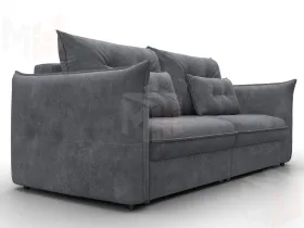 Диван прямой Лига-100 НПБ ( BRUT 16 темно-серый )