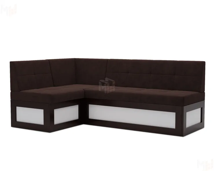 Нотис Левый угол (Велюр шоколад HB-178 16) 207х82х132 см