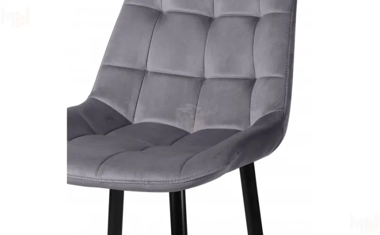 Полубарный поворотный стул Эйден Confetti темно-серый H-15/черный