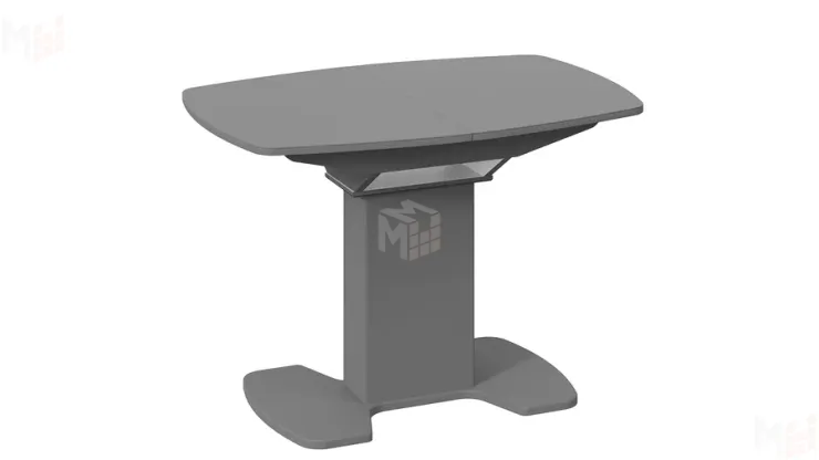 Стол обеденный Портофино - СМ(ТД)-105.01.11(1) Серое, Стекло серое матовое LUX