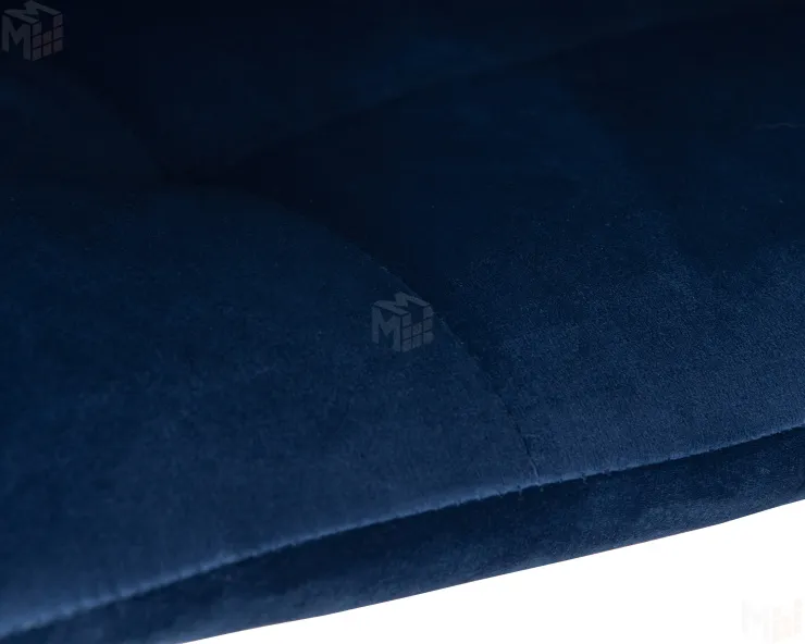 Стул барный DOBRIN TAILOR WHITE (синий велюр (MJ9-117))