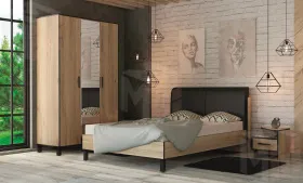 Шкаф 3-х створчатый Лофт 3 Дуб Крафт Золотой