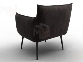 Кресло Лига-083 ( велюр BRUT 17 коричневый )